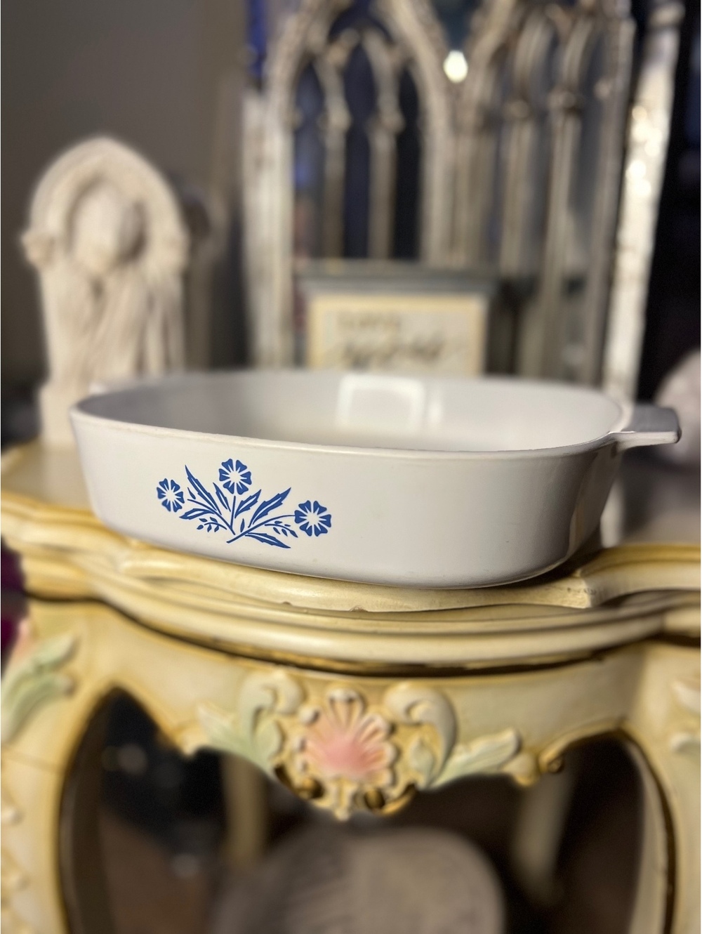 Corning Ware Cornflower casserole dish
